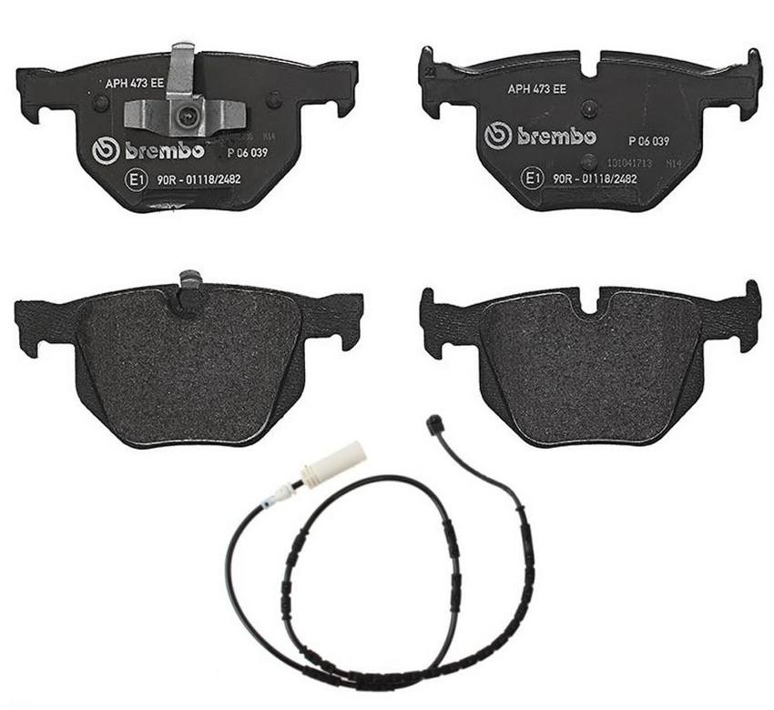 Brembo BMW Brakes Kit - Pads Rear (Low-Met) (with Sensor) 34216790762 - Brembo 2652667KIT